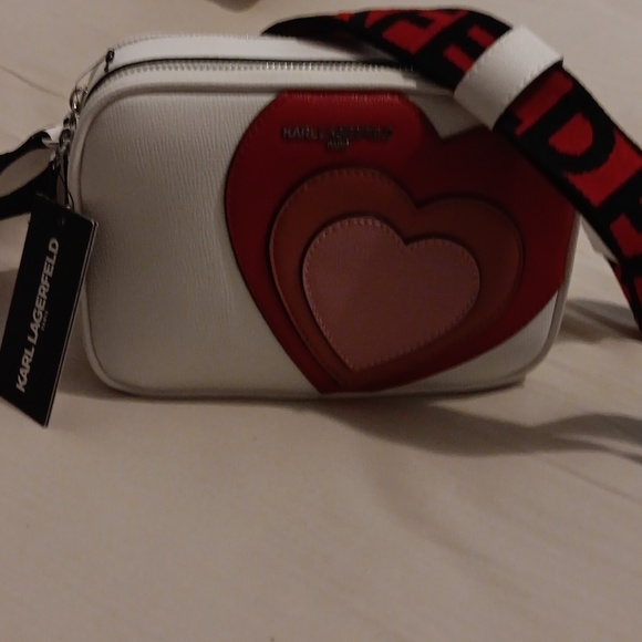 LOW START Karl Lagerfeld Paris Double Zipper w/ Guitar Strap NWT - Picture 2 of 8